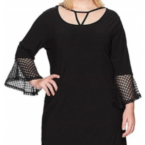 🖤SCARLETT LOVE LACE BELL SLEEVE DRESS - Picture 3 of 3